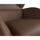 FLEXLUX Ohrensessel "Adria Designsessel, Loungesessel,", Stil & Komfort, organische Form, Fuß Holz schwarz