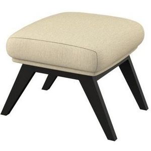 FLEXLUX Polsterhocker »Adria«, Fuß schwarz, Fußhocker für Ohrensessel