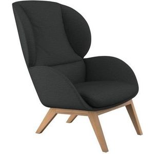FLEXLUX Ohrensessel »Adria«, Stil & Komfort, organische Form, Fuß Eiche