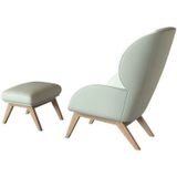 FLEXLUX Ohrensessel "Adria", Stil & Komfort, organische Form, Fuß Eiche