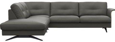 FLEXLUX Ecksofa "Glow, super bequem durch hochwertigem Sitzaufbau mit Federkern, L-Form", Skandinavisches Design, In hochwertiger Verarbeitung