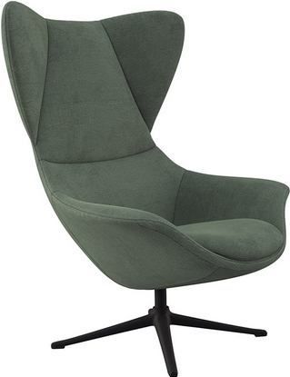FLEXLUX Ohrensessel "Stilo Relaxsessel, TV-Sessel", Solitär, Stil-Ikone, drehbar, Fuß schwarz