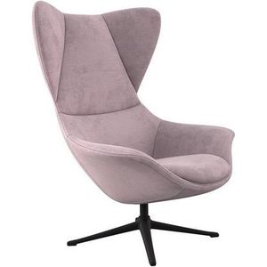 FLEXLUX Oorfauteuil Stilo relaxfauteuil Solitaire, stijlicoon, draaibaar, zwarte poot