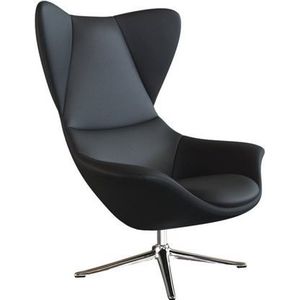 FLEXLUX Ohrensessel »Stilo Relaxsessel, TV-Sessel«, Solitär, Stil-Ikone, drehbar, Fuß Aluminium