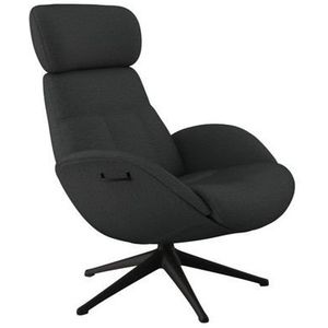 FLEXLUX Relaxfauteuil Relaxchairs Elegant Eersteklas comfort, rug- en hoofdsteunverstelling, draaibaar, zwarte voet