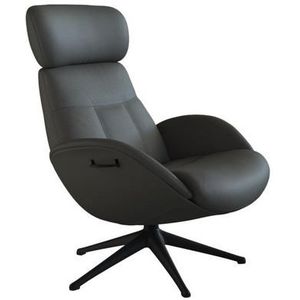 FLEXLUX Relaxfauteuil Relaxchairs Elegant Eersteklas comfort, rug- en hoofdsteunverstelling, draaibaar, zwarte voet