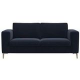 FLEXLUX 2-Sitzer »Fiore Designsofa, bequem und komfortabel durch hochwertigen Sitzaufbau«, breite Armlehnen, Kaltschaum, Füße Alu+ Eiche