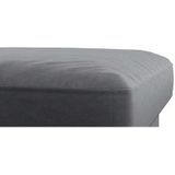 FLEXLUX Pouf "Fiore", Kaltschaum, Füße Alu+schwarz