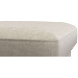 FLEXLUX Pouf "Fiore", Kaltschaum, Füße Alu+ Eiche