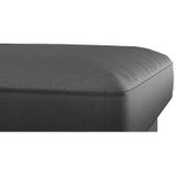 FLEXLUX Pouf "Fiore", Kaltschaum, Füße Alu+ Eiche
