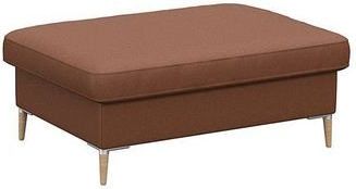 FLEXLUX Pouf "Fiore", Kaltschaum, Füße Alu+ Eiche