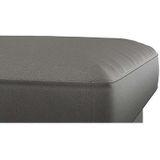 FLEXLUX Pouf "Fiore", Kaltschaum, Füße Alu+ Eiche