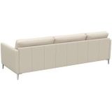 FLEXLUX Ecksofa »Fiore, L-Form, bequem und komfortabel durch hochwertigem Sitzaufbau«, schmale Armlehnen, Kaltschaum, Füße Alu