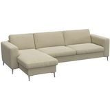 FLEXLUX Ecksofa »Fiore, super Sitzkomfort durch Kaltschaum im Sitz, L-Form«, breite Armlehnen, Kaltschaum, Füße Alu