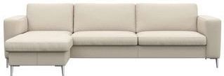 FLEXLUX Ecksofa "Fiore, super Sitzkomfort durch Kaltschaum im Sitz, L-Form", breite Armlehnen, Kaltschaum, Füße Alu