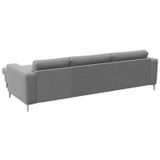 FLEXLUX Ecksofa »Fiore, super Sitzkomfort durch Kaltschaum im Sitz, L-Form«, breite Armlehnen, Füße Alu