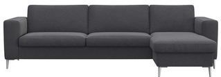 FLEXLUX Ecksofa »Fiore, super Sitzkomfort durch Kaltschaum im Sitz, L-Form«, breite Armlehnen, Füße Alu
