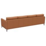 FLEXLUX Ecksofa "Fiore, L-Form", schmale Armlehnen, Kaltschaum, Füße Alu+schwarz