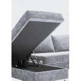 FLEXLUX Ecksofa »Fiore, L-Form, bequem und komfortabel durch hochwertigem Sitzaufbau«, schmale Armlehnen, Kaltschaum, Füße Alu+schwarz
