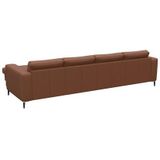FLEXLUX Ecksofa »Fiore, super Sitzkomfort durch Kaltschaum im Sitz, L-Form«, breite Armlehnen, Füße Alu+schwarz