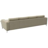FLEXLUX Ecksofa »Fiore, super Sitzkomfort durch Kaltschaum im Sitz, L-Form«, breite Armlehnen, Füße Alu