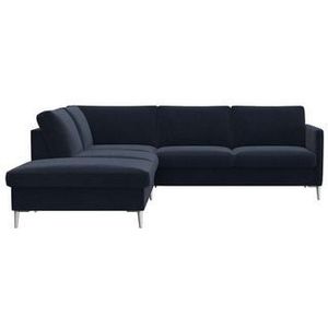 Hoekbank - Royal Blue - Aluminiumkleur - 234x225x85 cm