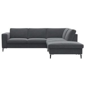 FLEXLUX Ecksofa »Fiore, bequem und komfortabel, zeitlos, OTTOs Choice, L-Form«, breite Armlehnen, Füße Alu/schwarz, B/T 241/225 cm, Kaltschaum im Sitz