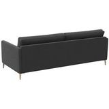 FLEXLUX 3-Sitzer »Fiore, super Sitzkomfort durch Kaltschaum im Sitz«, schmale Armlehnen, Füße Alu+ Eiche