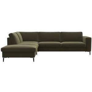 FLEXLUX Ecksofa »Fiore, L-Form, bequem und komfortabel durch hochwertigem Sitzaufbau«, breite Armlehnen, Kaltschaum, Füße Alu+schwarz