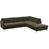 FLEXLUX Ecksofa »Fiore, L-Form, bequem und komfortabel durch hochwertigem Sitzaufbau«, schmale Armlehnen, Kaltschaum, Füße Alu
