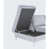 FLEXLUX Ecksofa "Fiore, super Sitzkomfort durch Kaltschaum im Sitz, L-Form", schmale Armlehnen, Füße Alu+ Eiche