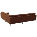 FLEXLUX Ecksofa »Fiore, L-Form, bequem und komfortabel durch hochwertigem Sitzaufbau«, schmale Armlehnen, Kaltschaum, Füße Alu+schwarz
