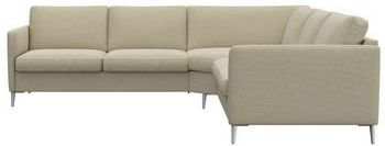 FLEXLUX Ecksofa »Fiore, gleichschenklig, bequem durch hochwertigem Sitzaufbau«, schmale Armlehnen, super Sitzkomfort durch Kaltschaum, Füße Alu