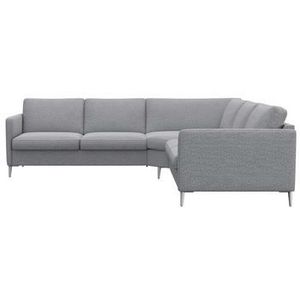 FLEXLUX Ecksofa "Fiore, gleichschenklig, bequem durch hochwertigem Sitzaufbau", schmale Armlehnen, super Sitzkomfort durch Kaltschaum, Füße Alu