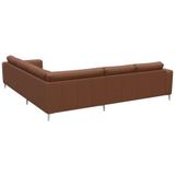 FLEXLUX Ecksofa »Fiore, gleichschenklig, super Sitzkomfort durch Kaltschaum im Sitz«, breite Armlehnen, Füße Alu