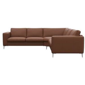 FLEXLUX Ecksofa »Fiore, gleichschenklig, super Sitzkomfort durch Kaltschaum im Sitz«, breite Armlehnen, Füße Alu