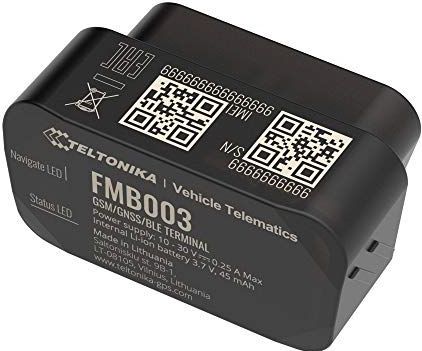 Teltonika - FMB003 - OBDII Tracker - Zwart - GNSS - GSM - BLE 4.0