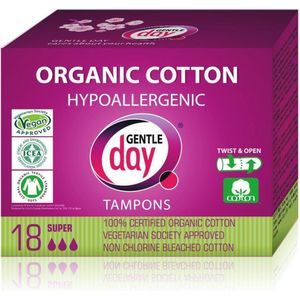 Gentle Day - Tampon Super - 100% Organisch Katoen - Parfumvrij - Veganproof