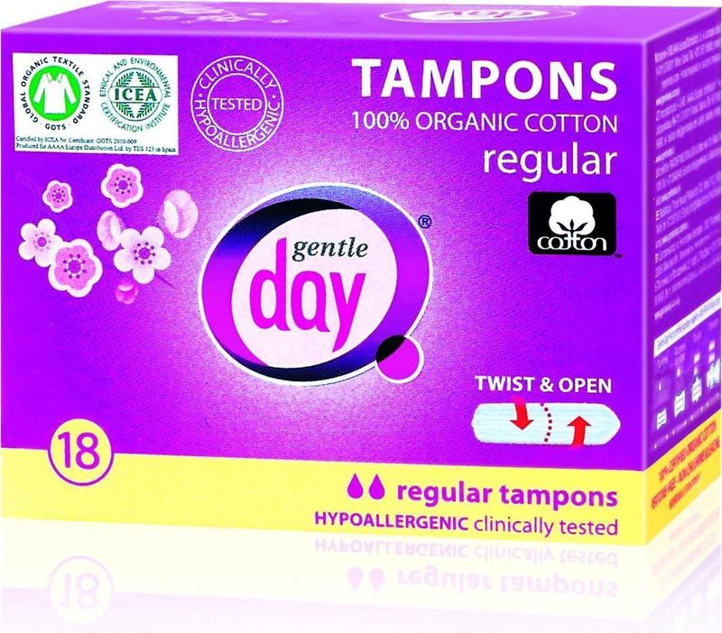 Gentle Day Tampon Regular, 18 Stuk