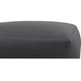 FLEXLUX Pouf "Lucera", modern & anschmiegsam, Kaltschaum, Stahl-Wellenunterfederung