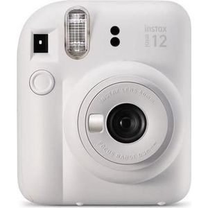 Fujifilm Instax Mini 12 Camera, Katachtig Wit + instax mini glossy(10pl), Instant camera, Wit