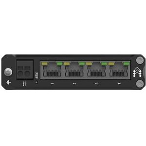 Teltonika - TSW304 - Netwerkschakelaar - Zwart - 4-poorts - DIN Rail