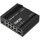 Teltonika TSW202 - Managed L2 Switch - 8 Poorten - PoE - Blauw