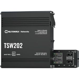 Teltonika TSW202 - Managed L2 Switch - 8 Poorten - PoE - Blauw