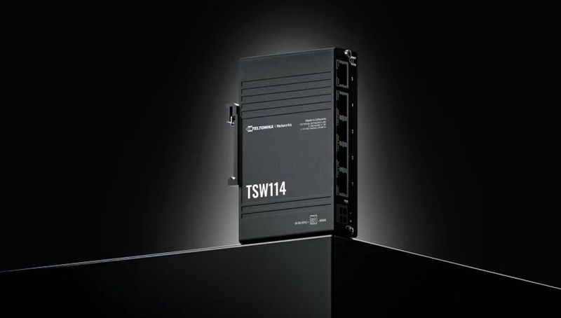 Teltonika - TSW114000000 - Netwerk-Switch - Zwart - Unmanaged Gigabit Ethernet