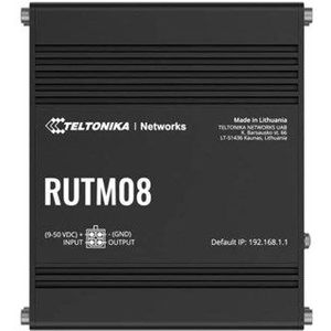 Teltonika - RUTM08 - Router - Zwart - Bedraad - Gigabit-RJ45-poorten