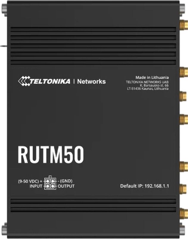 Teltonika - RUTM50 - Router - Zwart - Ethernet en Wi-Fi 5
