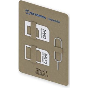 Teltonika - SIM-adapterkit - Grijs - Roestvrij Staal - Inclusief 2 Adapters