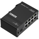 Teltonika NETWORKS TSW030 - 8-Port Ethernet Switch - Unmanaged - Zwart