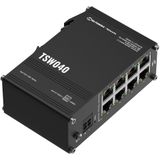Teltonika NETWORKS TSW040 Switch - 8-Port PoE+ - Zwart - Ethernet